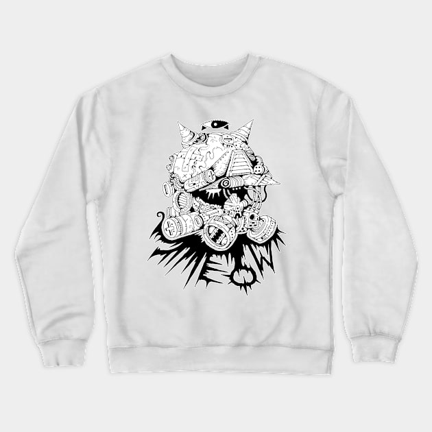 MEOW SOLDIER Crewneck Sweatshirt by DOODLESKELLY